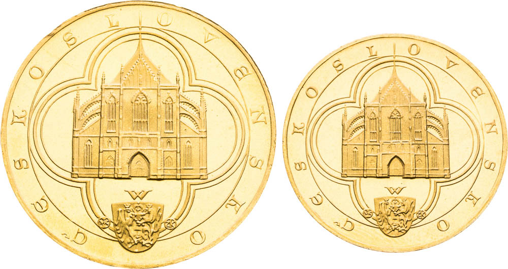 Set of gold Medals 1972 (2 pcs) - back