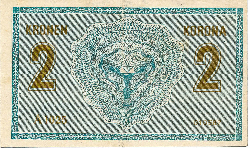 2 Koruna 1914 - back