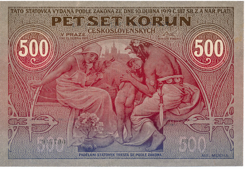 500 Koruna 1919 - back