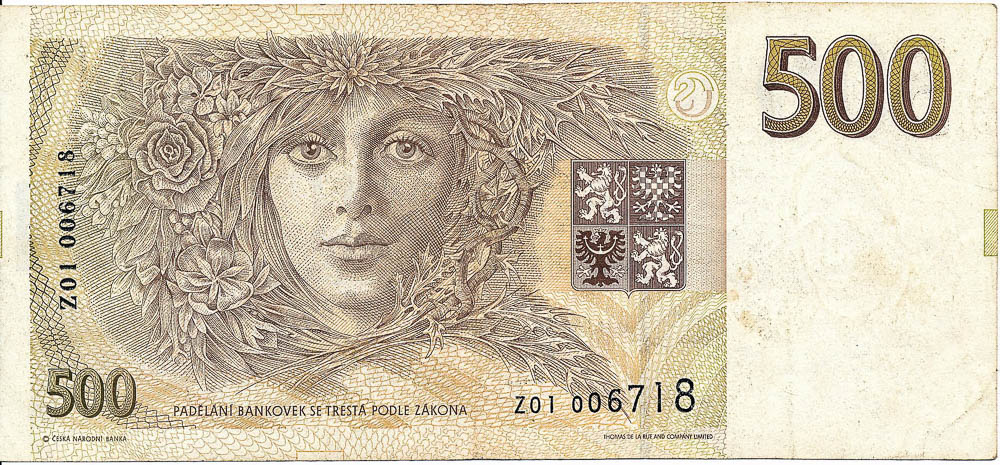 50 Koruna 1993 - back