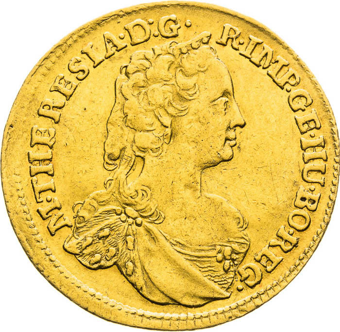 Dukát 1752 - averz