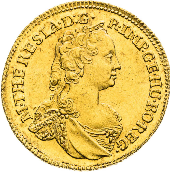 Dukát 1756 - averz