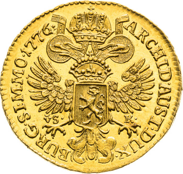 Dukát 1776 - revers