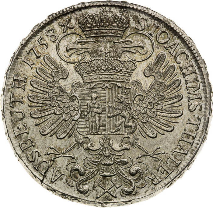 Thaler 1758 - back