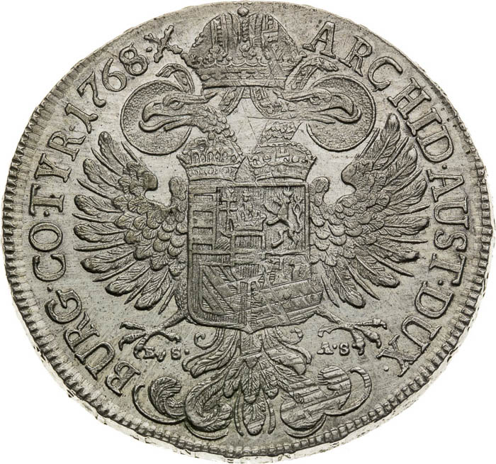 Thaler 1768 - back