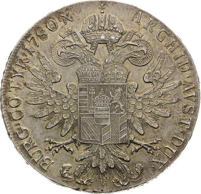 Thaler 1780 - back