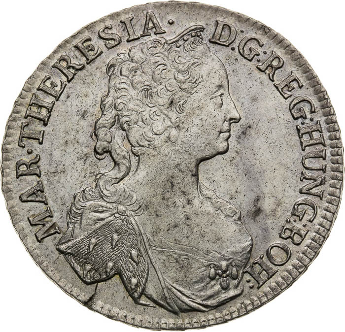 1/2 Thaler 1745 - front