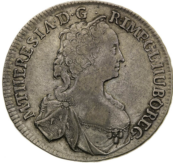 1/2 Thaler 1754 - front