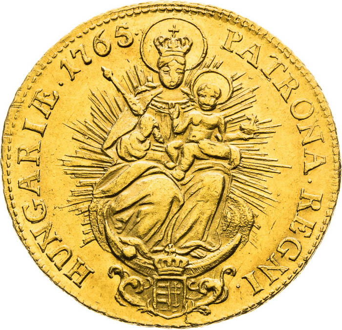 2 Ducats 1765 - back