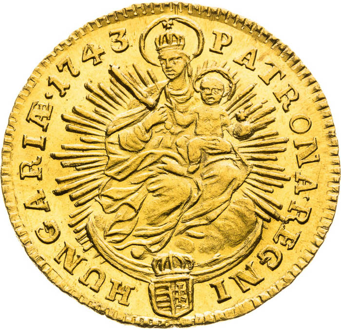 Ducat 1743 - back