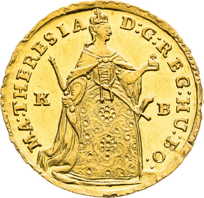 Ducat 1744 - front