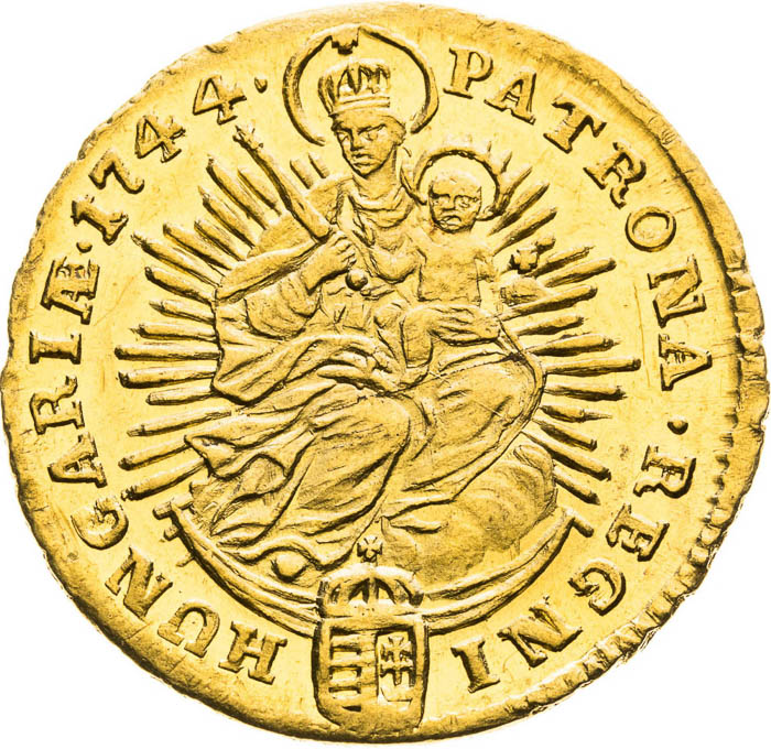 Ducat 1744 - back