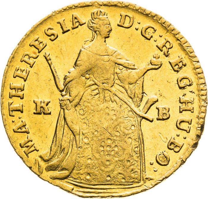 Ducat 1745 - front