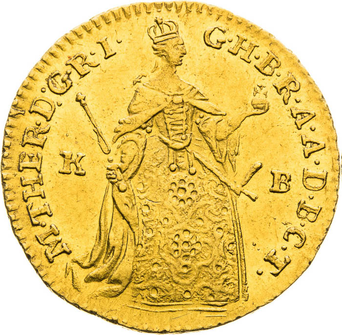 Ducat 1755 - front