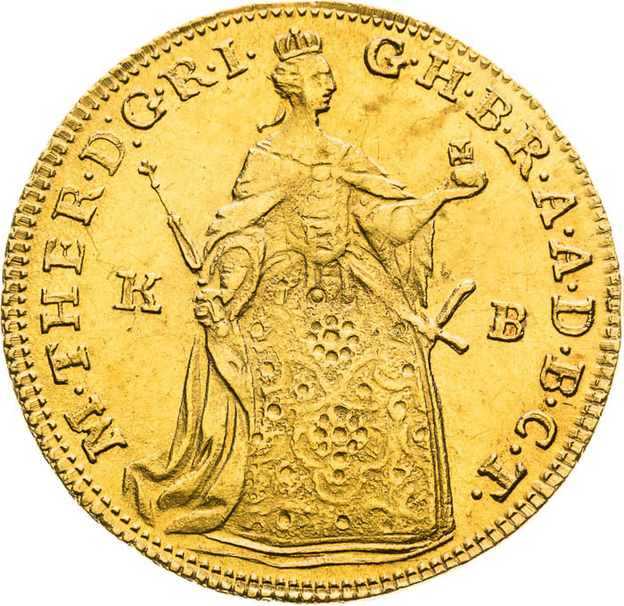 Ducat 1757 - front