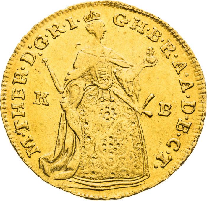 Ducat 1758 - front