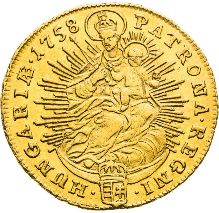 Ducat 1758 - back