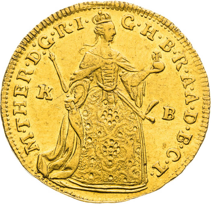 Dukát 1761 - averz