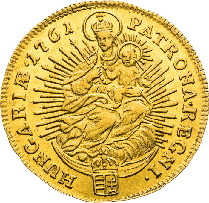 Dukát 1761 - reverz