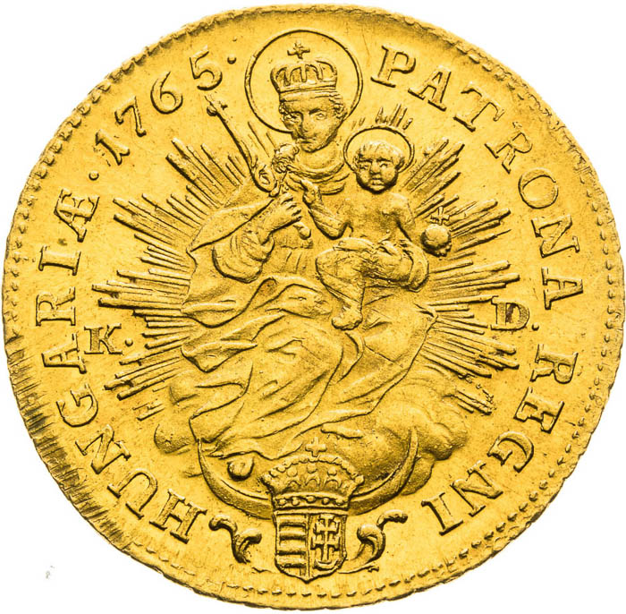 Dukát 1765 - reverz