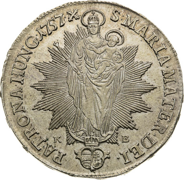 Thaler 1757 - back