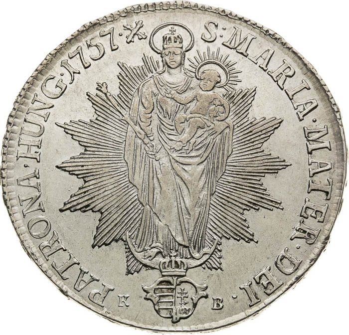 Thaler 1757 - back