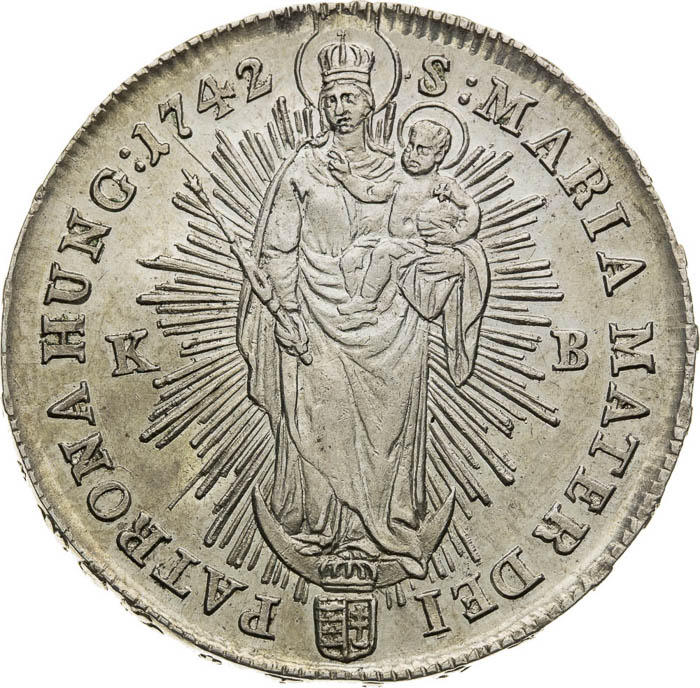 1/2 Thaler 1742 - back