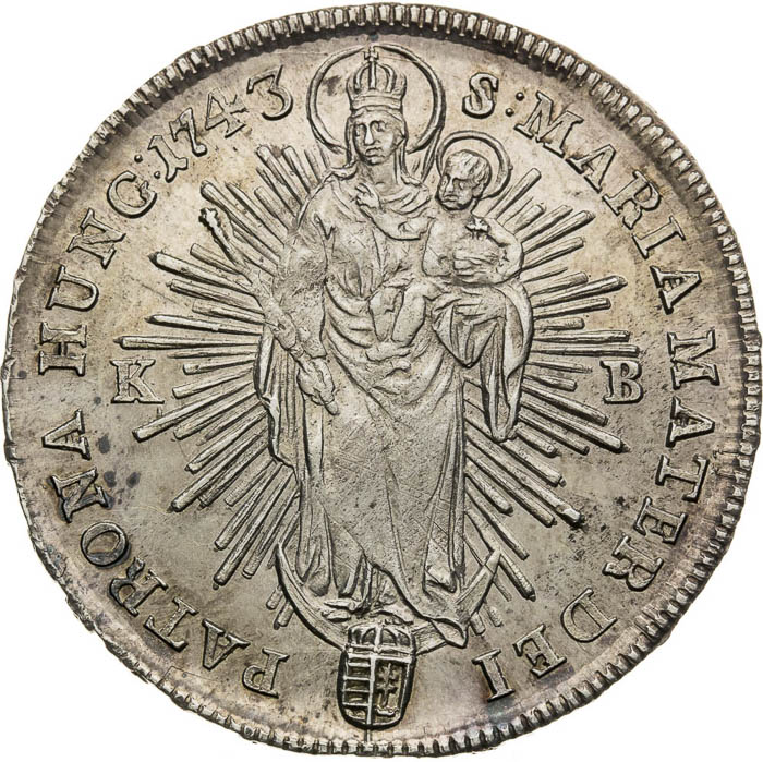 1/2 Thaler 1743 - back