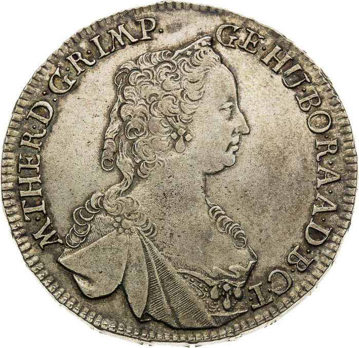 1/2 Toliar 1754 - averz