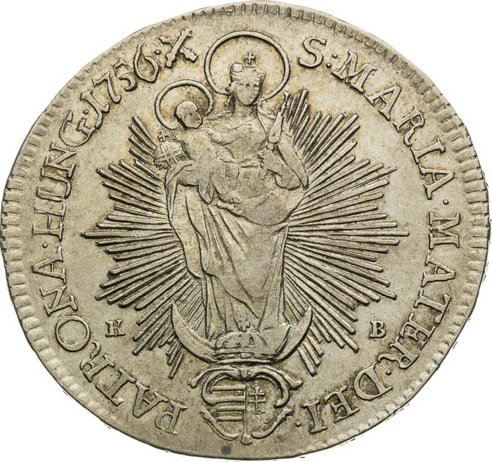 1/2 Thaler 1756 - back