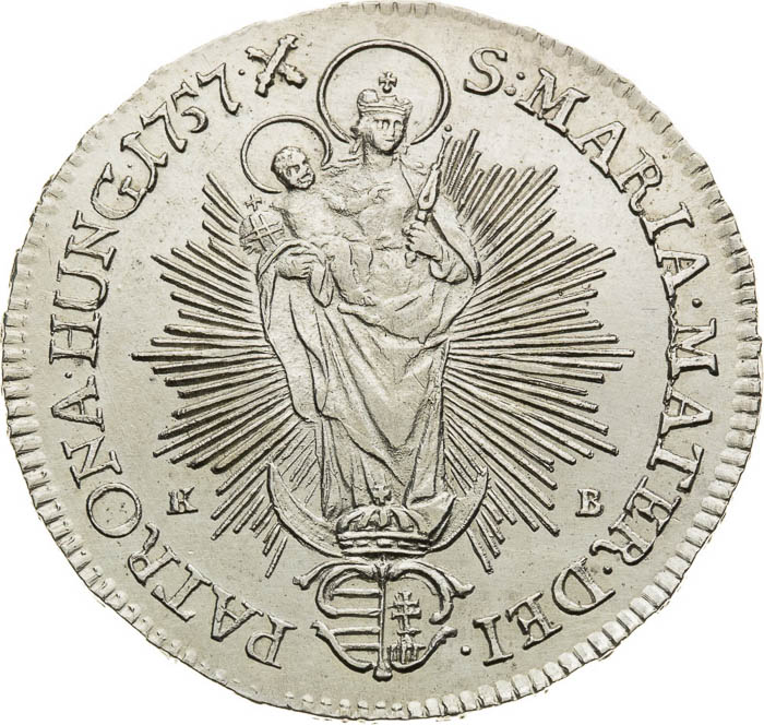 1/2 Thaler 1757 - back
