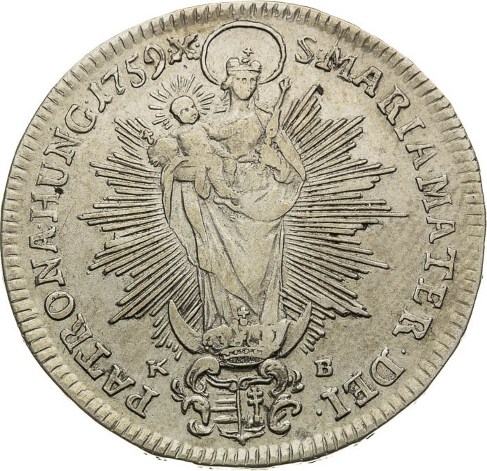 1/2 Thaler 1759 - back
