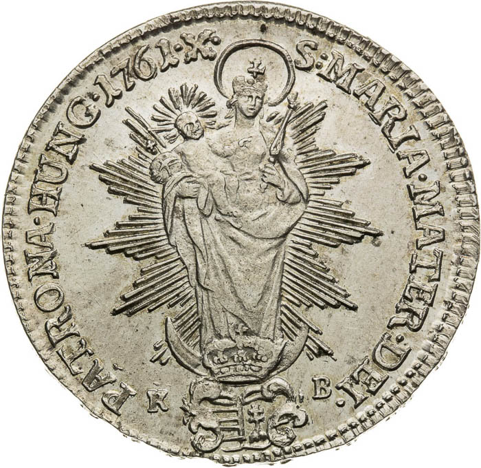 1/2 Thaler 1761 - back