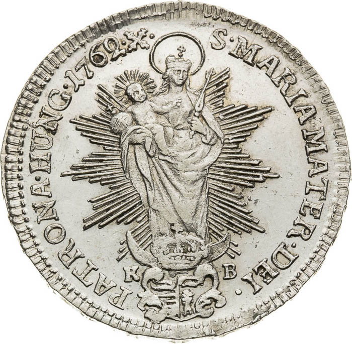1/2 Thaler 1762 - back