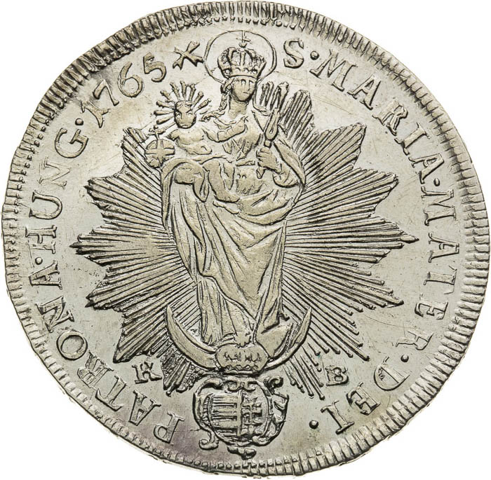 1/2 Thaler 1765 - back