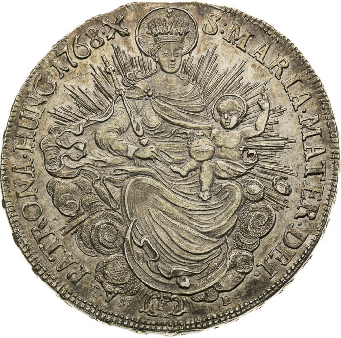 1/2 Thaler 1768 - back