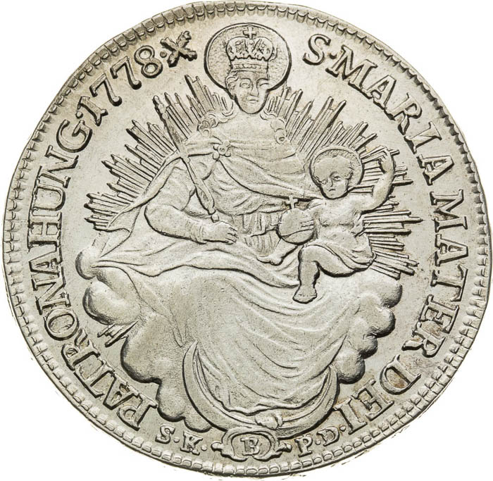 1/2 Thaler 1778 - back