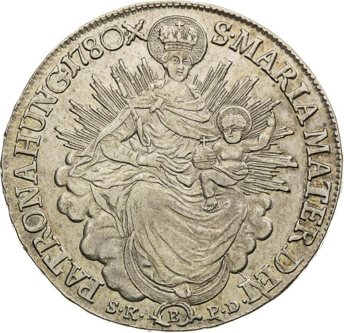 1/2 Thaler 1780 - back