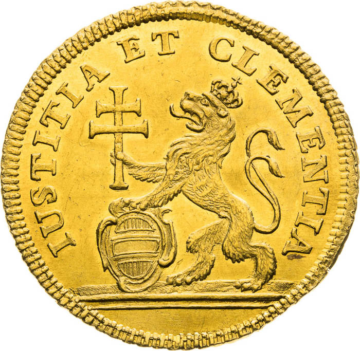 Zlatý žetón 1740 (1 1/4 Dukát) - reverz
