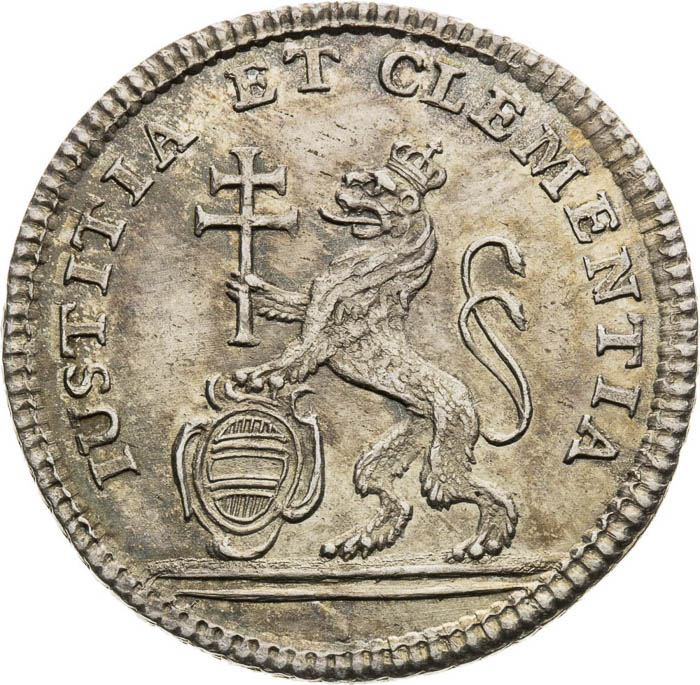 Strieborný žetón 1740 - reverz