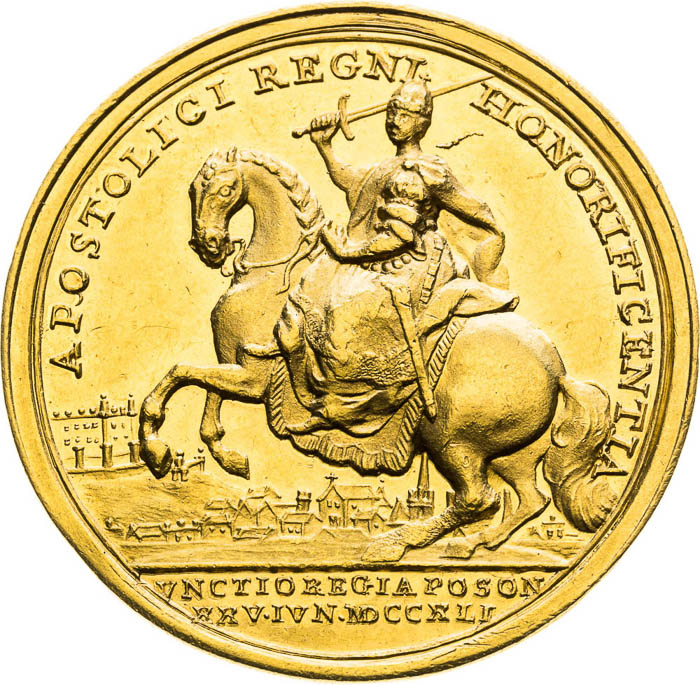 Zlatá medaila 1741 (5 Dukát) - reverz