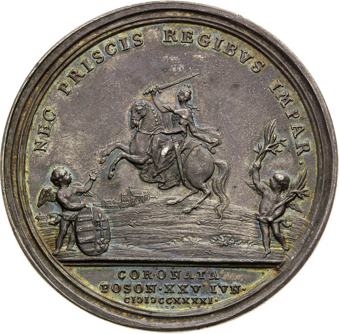 Strieborná medaila 1741 - reverz