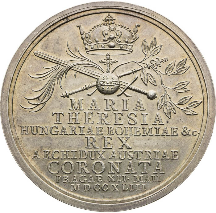 Silver Medal 1743 - front