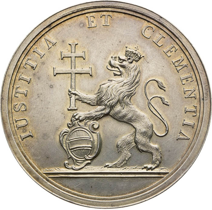 Silver Medal 1743 - back