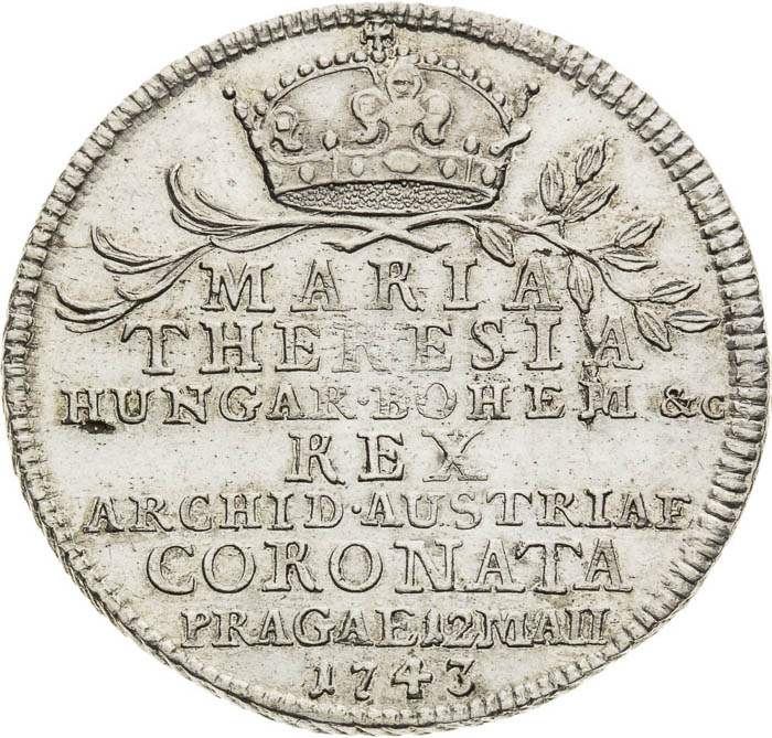 Silver Token 1743 - front