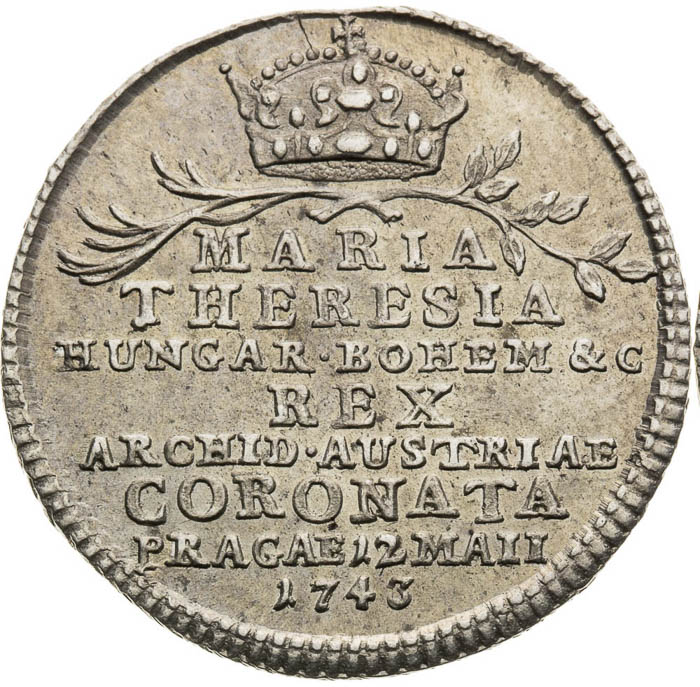 Silver Token 1743 - front