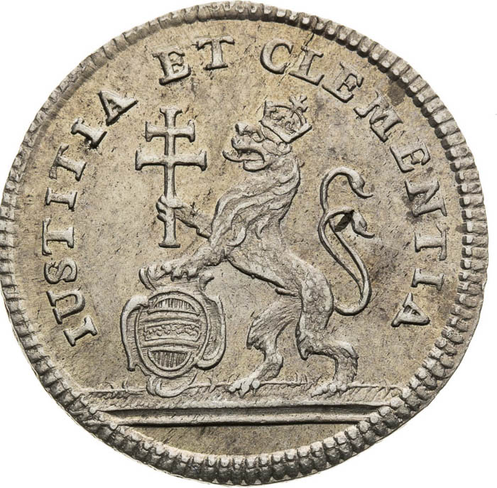 Silver Token 1743 - back