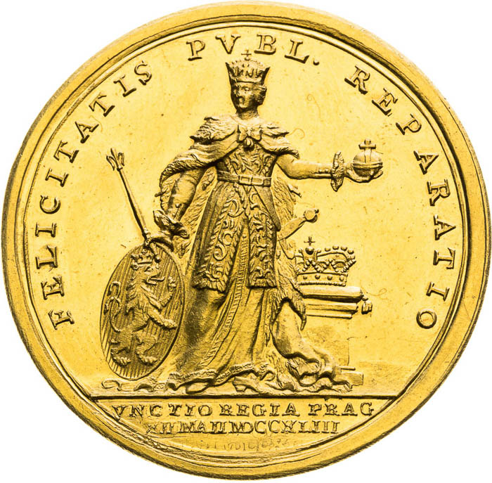 Gold Medal 1743 (5 Ducats) - back