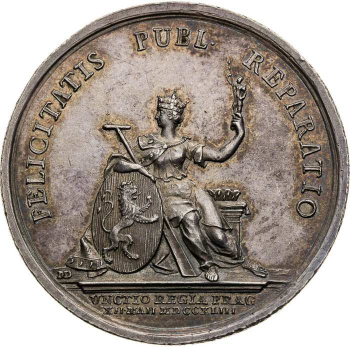 Silver Medal 1743 - back