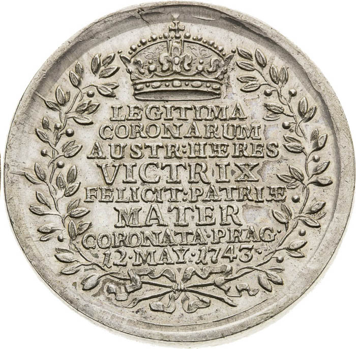 Silver Medal 1743 - back